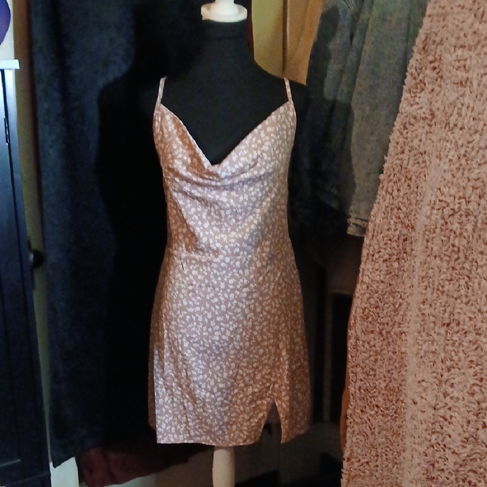 SHEIN Pink Floral Mini Dress